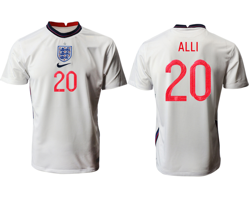 Cheap Men 2021 Europe England home AAA version 20 white soccer jerseys